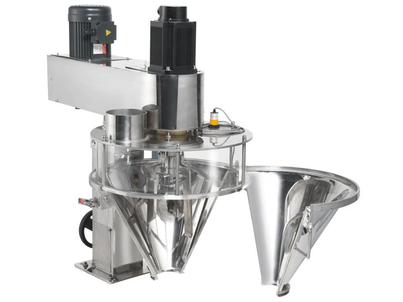 New Semi Automatic Auger Dry Powder Filling Machine With Powder Loading Elevator