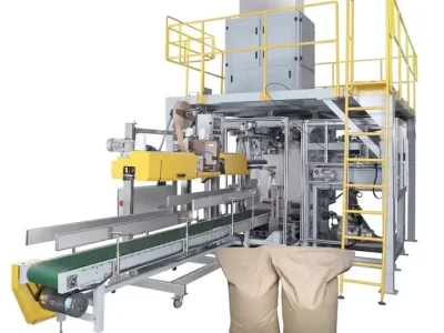 50kg Flour Rice Sugar Fertilizer Pp Bag Packaging Machine Palletizing Machine