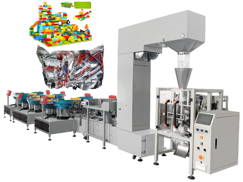 Fiber Counting Plastic Toys Building Blocks Packing Machine