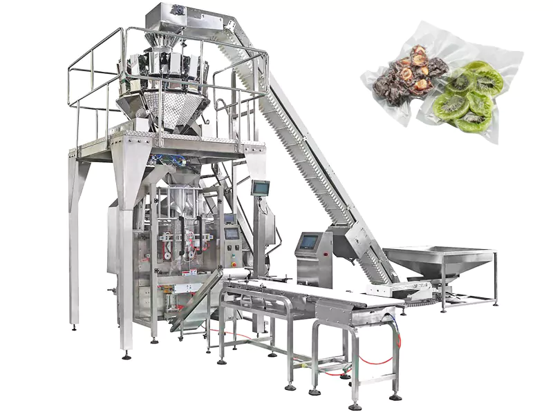 Hot Sale Advanced Automatic Multi Head Weigher Vacuum Bag Vegetable Potato Floss Packing Machine