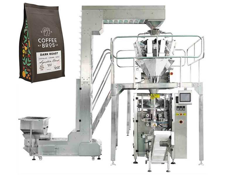 Roasted Coffee Packaging Machine With Air Degassing Valve Applicator