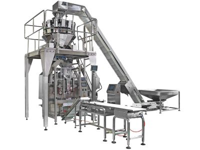 Vertical Fresh Vegetable Packing Machine With Multi Heads Weigher
