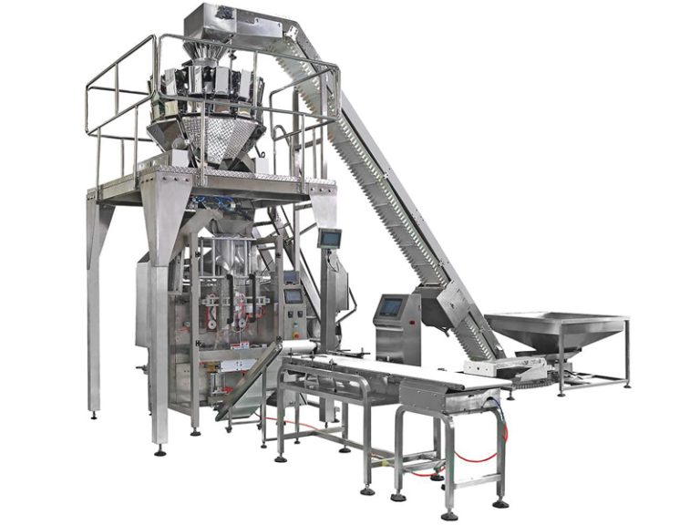 Vertical Fresh Vegetable Packing Machine With Multi Heads Weigher ...